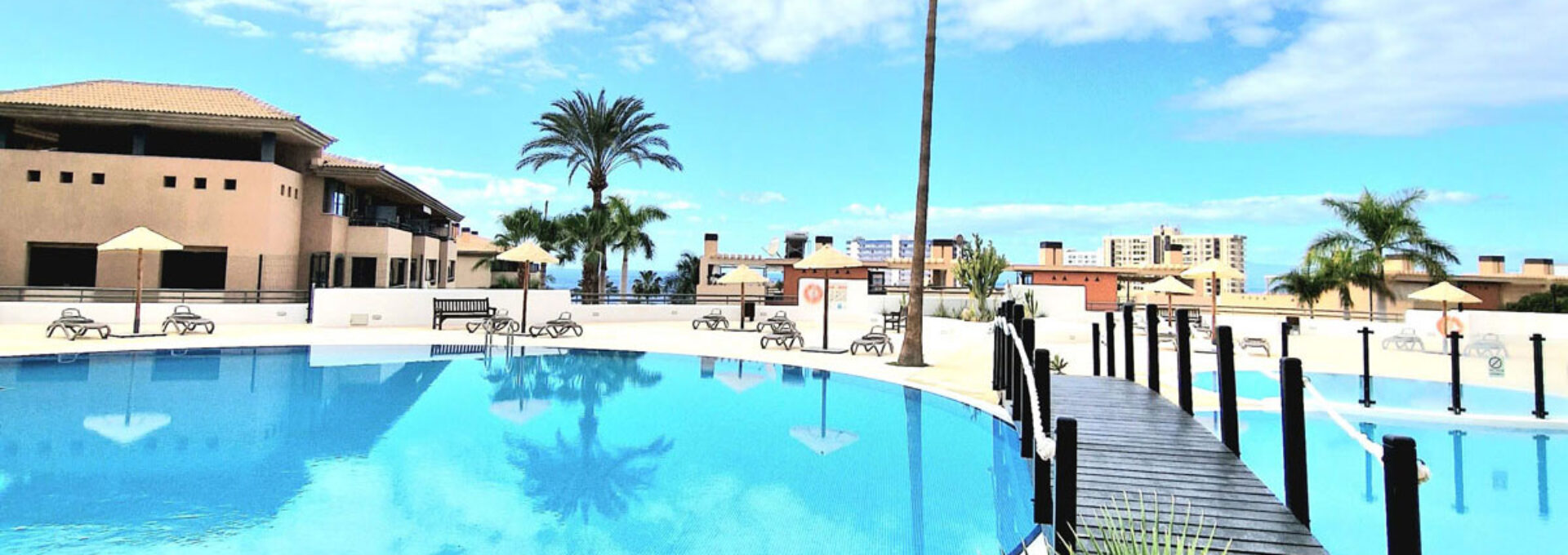 Complex met mooie zwembaden